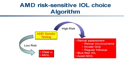 AMD risk-sensitive IOL choice algorithm