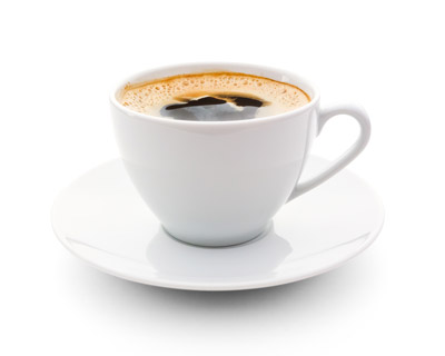 Photograph of a cup of coffee