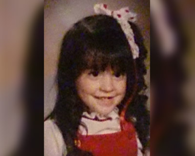 Stephanie Beaver Adler as a child, before corneal transplant surgeries.