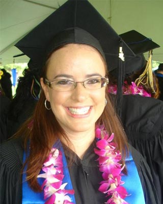 Stephanie Beaver Adler at her graduation from University of California, Davis.