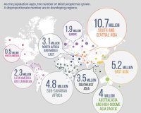 Thumbnail infographic that shows global blindness populations and causes
