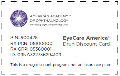 EyeCare America Drug Discount Card