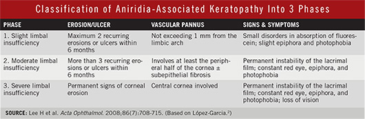 Classification of Aniridia-Associated Keratopathy Into 3 Phases