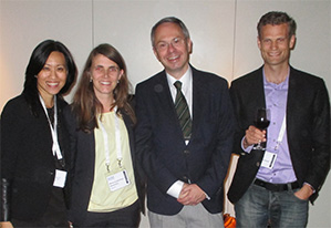Left to right: Drs. Grace Sun, Marie Louise Roed Rasmussen, Stefan Seregard and Gauti Johannesson.